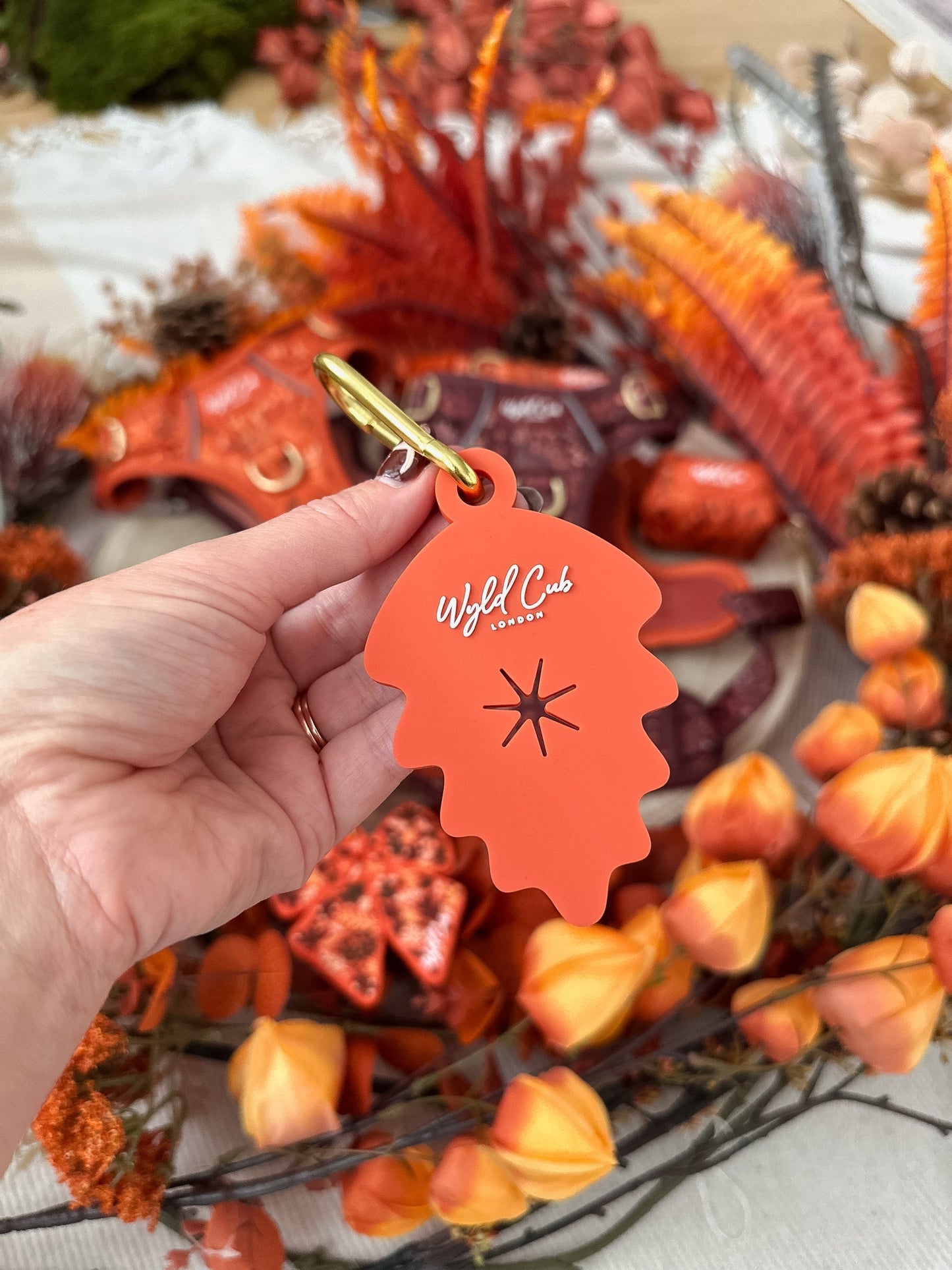 Wyld Cub - Dog Poop Bag Caddy Leaf: Chiswick Ginger