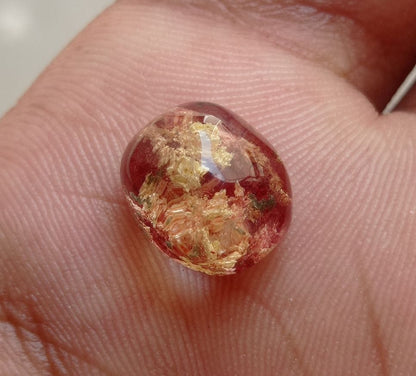 8.5ct Natural Phantom Quartz - Ghost Quartz - 13x11mm
