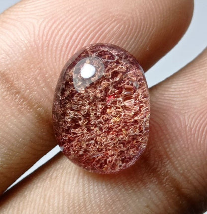 10.6ct Natural Phantom Quartz - Ghost Quartz - 17x12mm