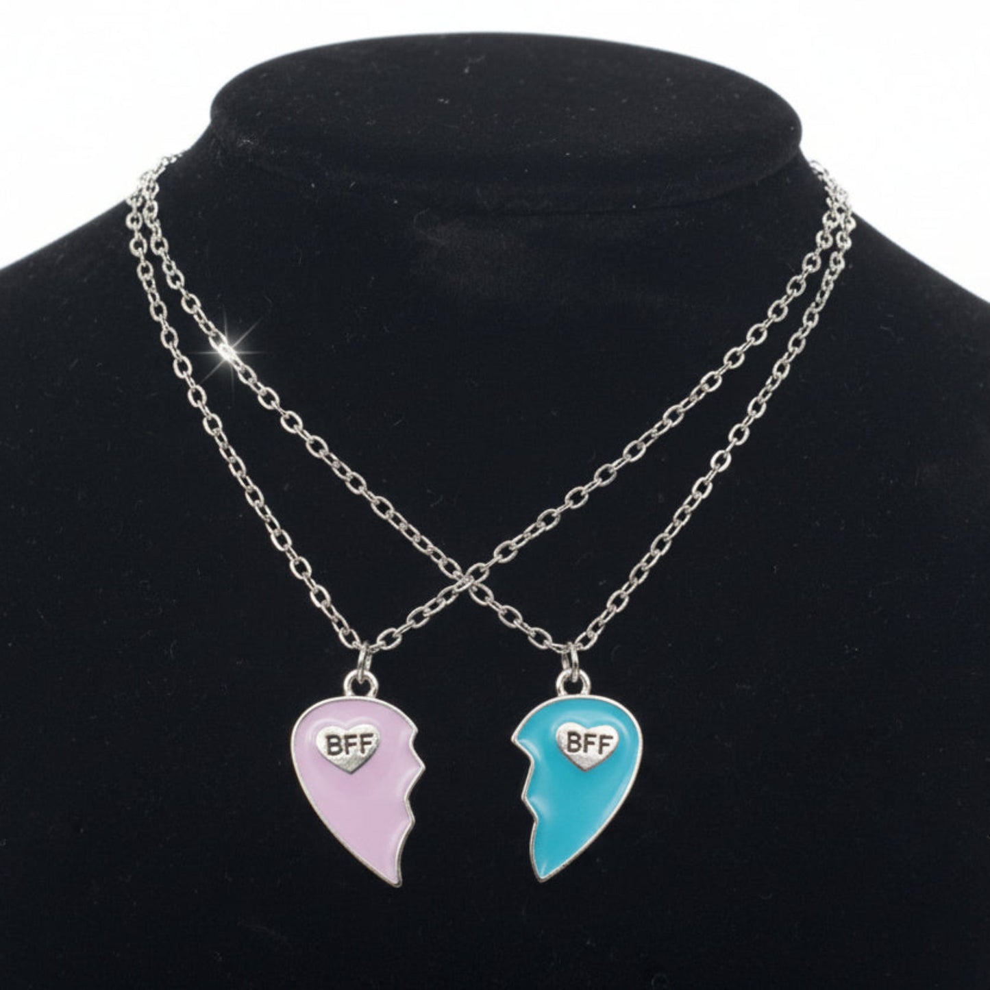 Honey Love Couple Pendant Necklace – Romantic Matching Jewelry Gift for Him & Her