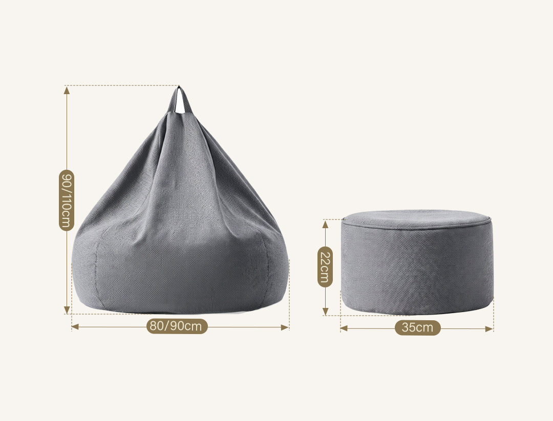 Piggy Beanbag And Footstool