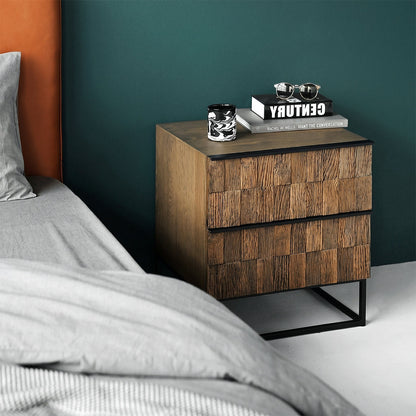 Pine Bedside Table, Oak