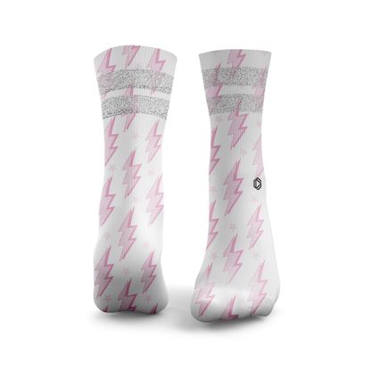 Lightning Bolts Glitter Socks
