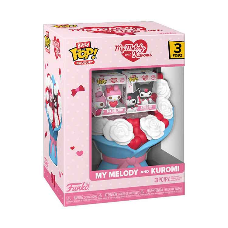 Funko Sanrio Bitty POP! Bouquet Vinyl Figure 2-Pack My Melody & Kuromi (Valentine)