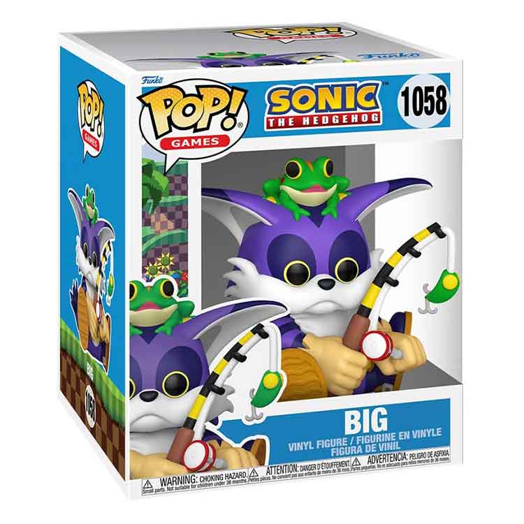 Funko Pop Super: Sonic - Big the Cat With Froggy