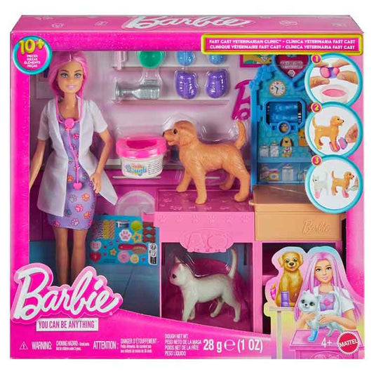 Barbie Fast Cast Veterinarian Clinic Doll and Accessories