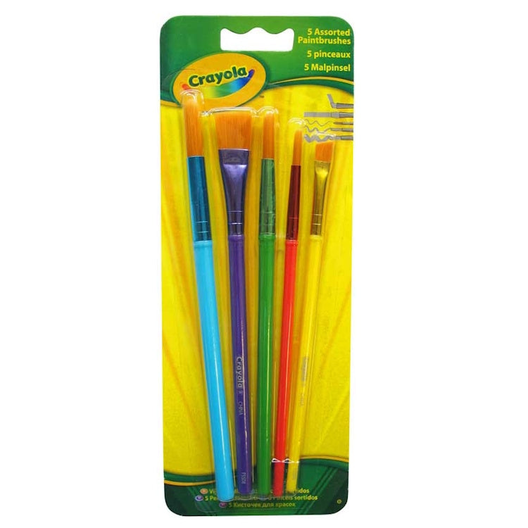 Crayola 5 Assorted Paintbrushes