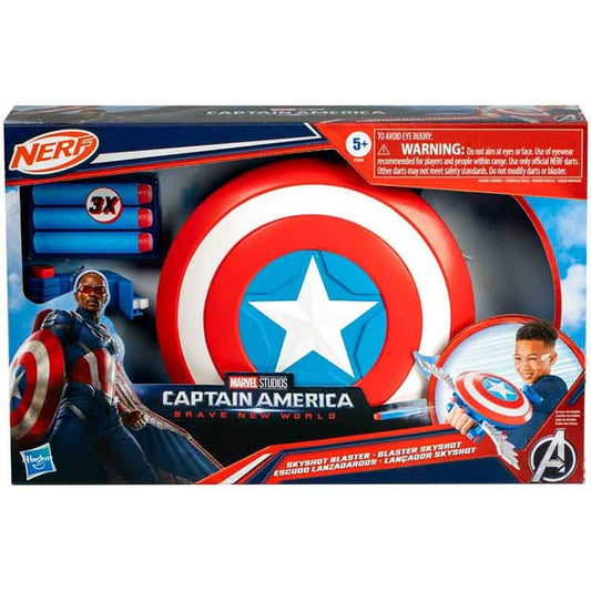Captain America Brave New World Nerf Skyshot Blaster