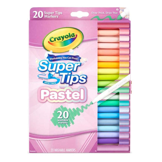 Crayola 20 Pastel Supertips