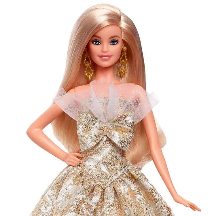 Barbie 2025 Holiday Doll with Blonde Hair