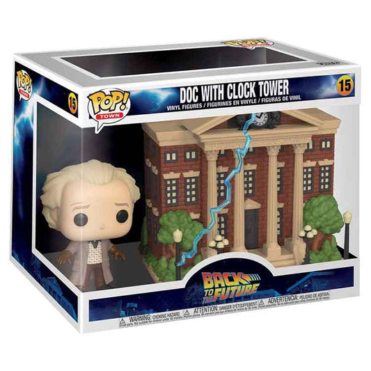 Funko Pop Town: Back To The Future - Doc With Clock Tower