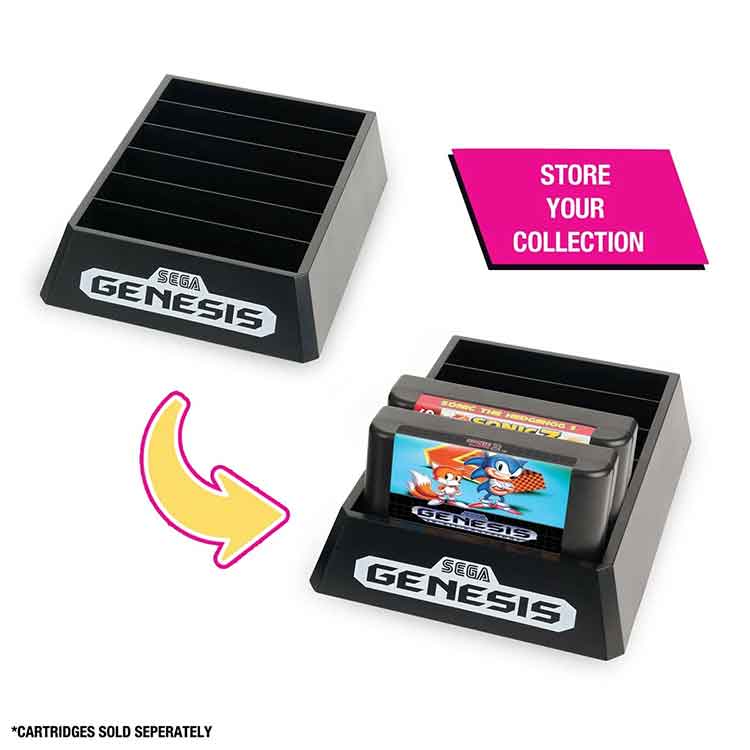 Console Heroes Sega Genesis Supervillain Boss Bundle Playset with Cartridge Storage Tray