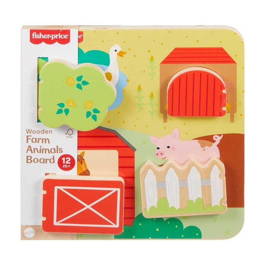 Fisher Price Wooden Farm Animals Board