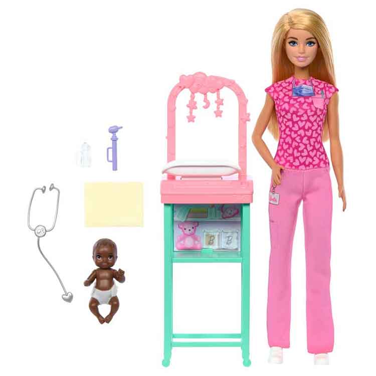 Barbie Nurturing Baby Doctor Playset