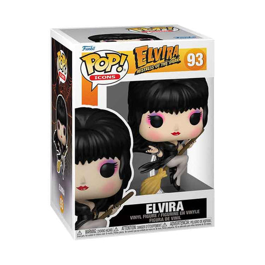 Funko Elvira POP! Icons Vinyl Figure Elvira Broom