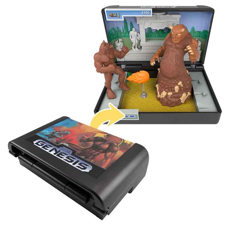 Console Heroes Sega Genesis Altered Beast Cartridge Diorama Playset