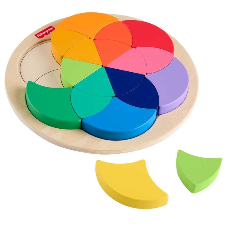 Fisher Price Wooden Colour Wheel Puzzle