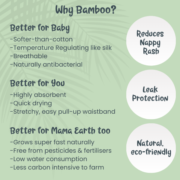 Mama Bamboo Sustainable Pull-Up Nappy Pants DS
