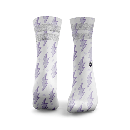 Lightning Bolts Glitter Socks