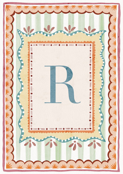 ALPHABET LETTERS ~ Blue / Pink / Green /