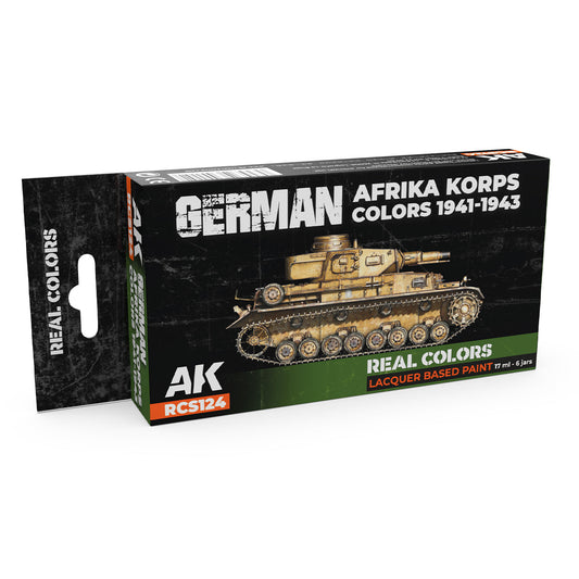 AK Interactive Real Colors - German Afrika Korps 1941-1943 Set (RCS124)