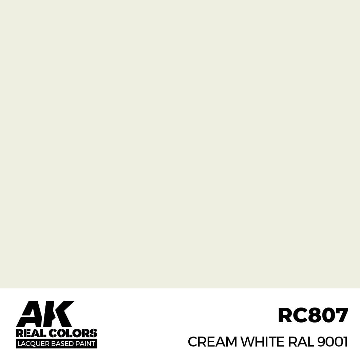 AK Interactive Real Colors - Cream White RAL 9001 17ml. (RC807)