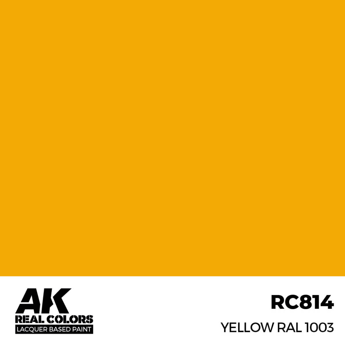 AK Interactive Real Colors - Yellow RAL 1003 17ml. (RC814)