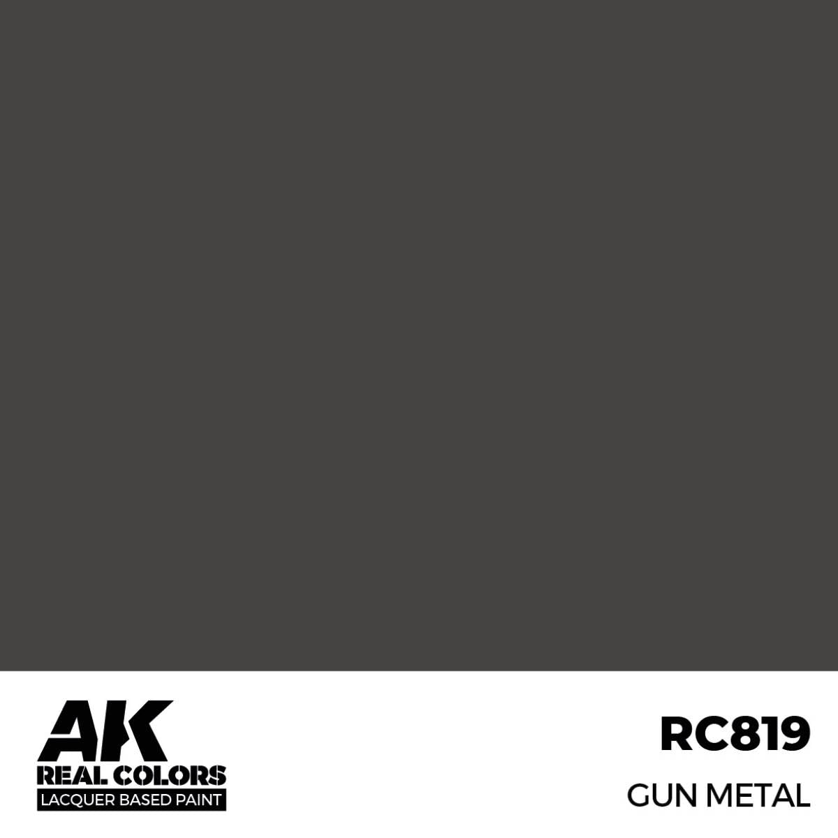AK Interactive Real Colors - Gun Metal 17ml. (RC819)