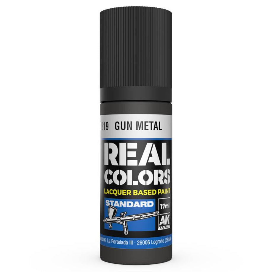 AK Interactive Real Colors - Gun Metal 17ml. (RC819)