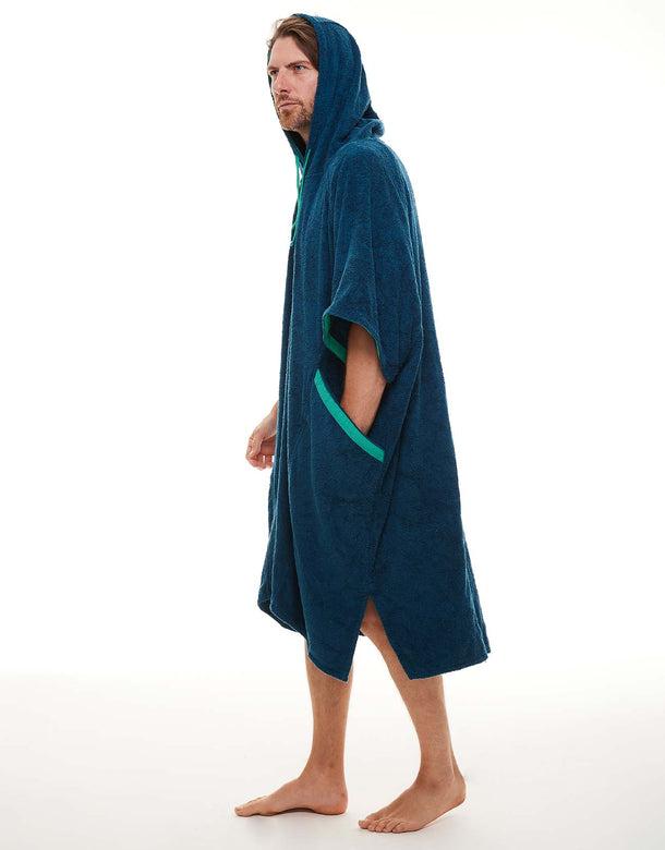 Red Luxury Towelling Changing Robe Navy (Various Sizes)