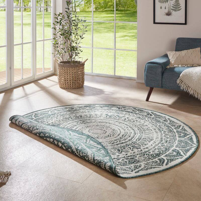 Siruma Reversible Round Indoor-Outdoor Rug