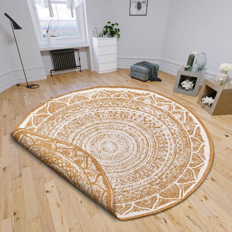 Siruma Reversible Round Indoor-Outdoor Rug