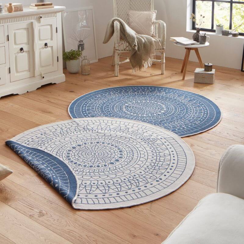Porto Round Reversible Indoor-Outdoor Rug