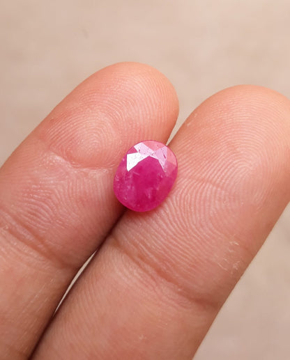 2.3ct Ruby - Pink Ruby - Yaqoot, RatnaRaj, Yakkut - July Birthstone - 9x7mm