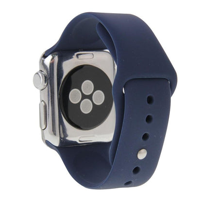 For Apple Watch Sport 42mm High-performance Longer Rubber Sport Watch Band with Pin-and-tuck Closure