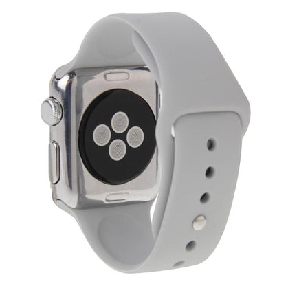 For Apple Watch Sport 42mm High-performance Longer Rubber Sport Watch Band with Pin-and-tuck Closure