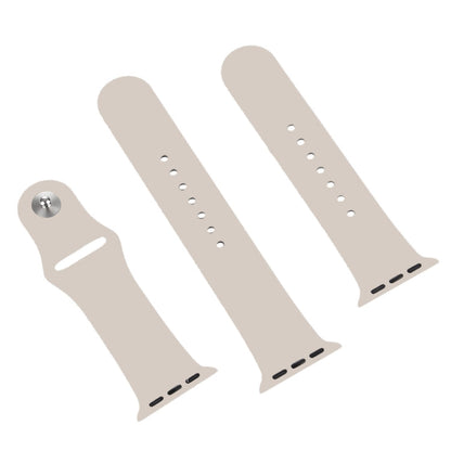 For Apple Watch Series 10 42mm / 9&8&7 41mm / SE 3&SE 2&6&SE&5&4 40mm / 3&2&1 38mm 3 in 1 Rubber Watch Band with Pin Buckle, For Apple Watch Series 9&8&7 41mm / SE 3&SE 2&6&SE&5&4 40mm