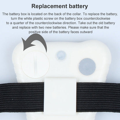 Ultrasonic Bark Stop Collar, (White)