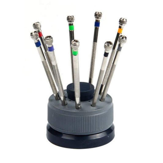 9 PCS 0.5mm-2.5mm Watch Repair Screwdriver Tools Set Kit, 9 in 1