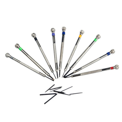 9 PCS 0.5mm-2.5mm Watch Repair Screwdriver Tools Set Kit, 9 in 1