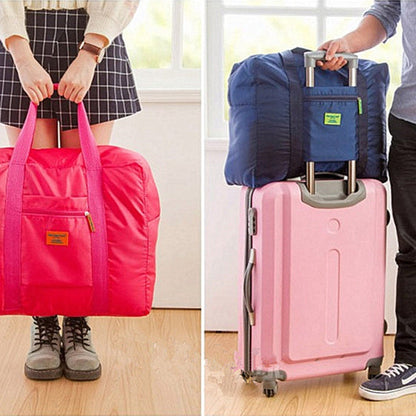 Embellish Multi-functional Portable Waterproof  Large Capacity Nylon Foldable Pouch Storage Bag for Travel, Size: 44cm x 35cm x 19cm