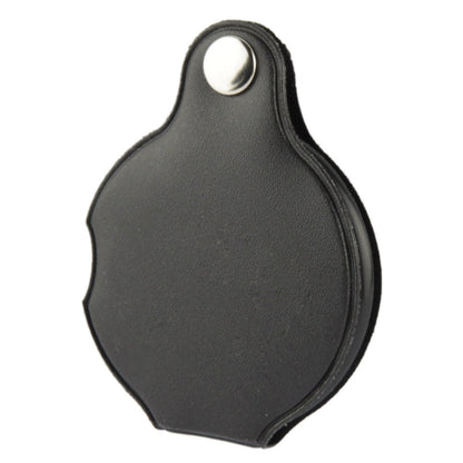 10 PCS 5X 50mm Magnifier Pocket Folding Magnifying Glass Loupe Pocket Spiegel, Leather Folding 5X