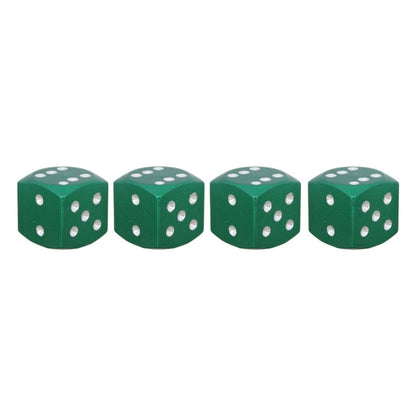Universal 8mm Dice Style Aluminium Alloy Car Tire Valve Caps, Pack of 4, Dice Style 5, Dice Style  5, Dice Style 4, Dice Style, Dice Shape 5