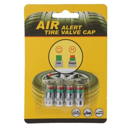 4 PCS 2.4 Bar Tire Pressure Detection Screw Cap, Tire Pressure Detection Screw Cap