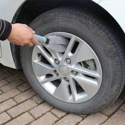 KANEED Car Wheel Tire Rim Scrub Brush Hub Clean Wash Brush Car Truck Motorcycle Bike Washing Cleaning Tool, Tire Rim Scrub Brush