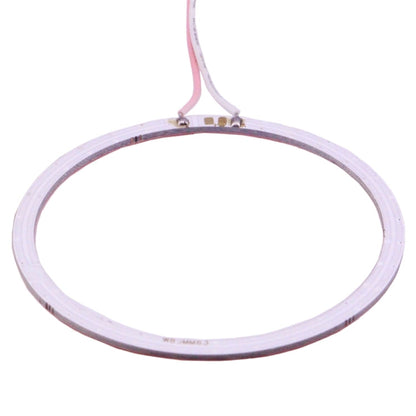 80mm 5W 180LM Angel Eyes Circles Car Headlight COB LED Lights for Vehicles, DC 12-24V, 80mm Pink Light, 80mm Green Light