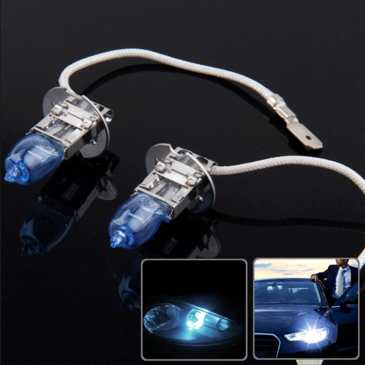 Halogen Bulb, Super White Car Headlight Bulb, 12 V / 100W, 6000K 2400 LM  (Pair), HOD H4, HOD 9006, HOD H3, HOD H7, HOD 9005