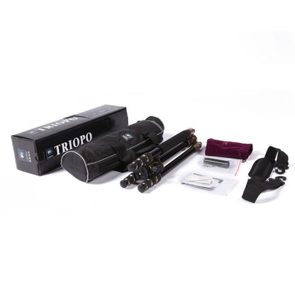 Triopo MT-2504C Adjustable Portable Aluminum Tripod with NB-1S Ball Head for Canon Nikon Sony DSLR Camera, MT-2504C (Black), MT-2504C (Gold)