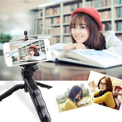 Portable Hand Grip / Mini Tripod Stand Steadicam Curve with Straight Clip for GoPro HERO 4 / 3 / 3+ / SJ4000 / SJ5000 / SJ6000 Sports DV / Digital Camera /  iPhone , Galaxy and other Mobile Phone