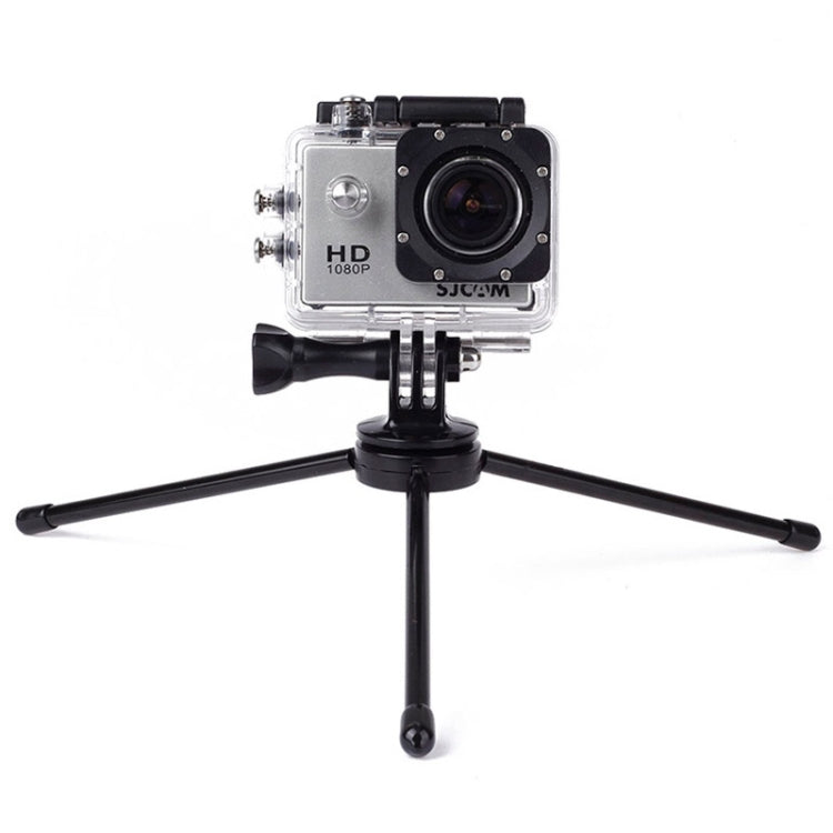 Portable Folding Metal Tripod for PULUZ Action Sports Cameras Jaws Flex Clamp Mount for GoPro, Insta360, DJI and Other Action Cameras, Metal Tripod